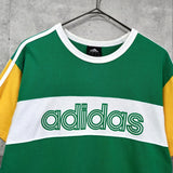 アディダス ロゴ Tシャツ グリーン / ホワイト / イエロー - NEWSED
