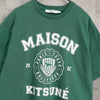 Maison Kitsune College Logo T-Shirt, Green