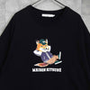 Maison Kitsune 黑色狐狸标志 T 恤