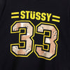 Stüssy Numbering Print T-Shirt in Black