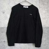 プレイ コムデギャルソン ハートロゴ ロンT ブラック - NEWSED