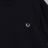 フレッドペリー ロゴ 刺繍 Tシャツ ブラック - NEWSED