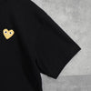 プレイ コムデギャルソン ハートロゴ Tシャツ ブラック