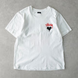 ステューシー ロゴ 両面プリント 半袖Tシャツ ホワイト - NEWSED