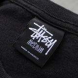 ステューシー ロゴ アート ペイント Tシャツ ブラック - NEWSED