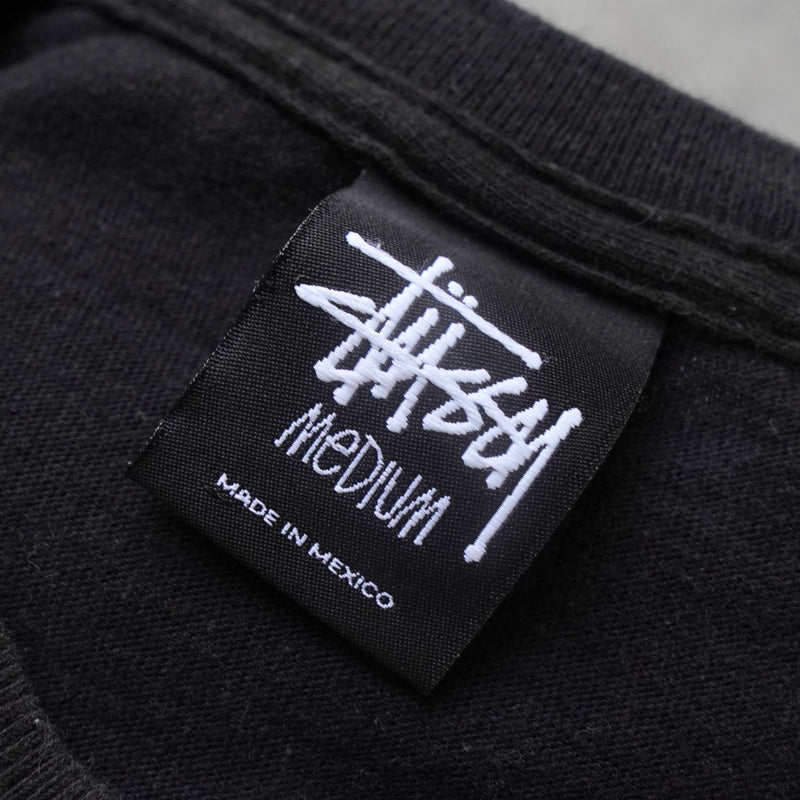 ステューシー ロゴ アート ペイント Tシャツ ブラック - NEWSED