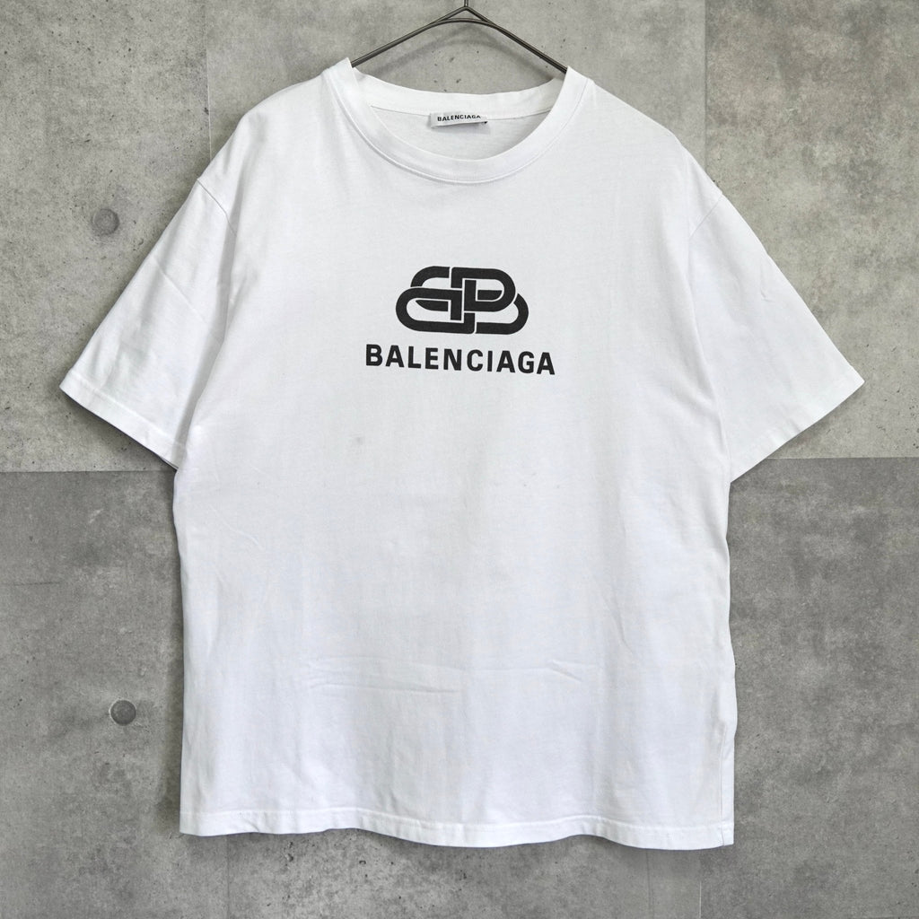 Balenciaga 徽标T恤白色