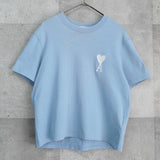 アミパリ アミパリス ハートロゴ Tシャツ ブルー - NEWSED