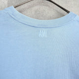 アミパリ アミパリス ハートロゴ Tシャツ ブルー - NEWSED