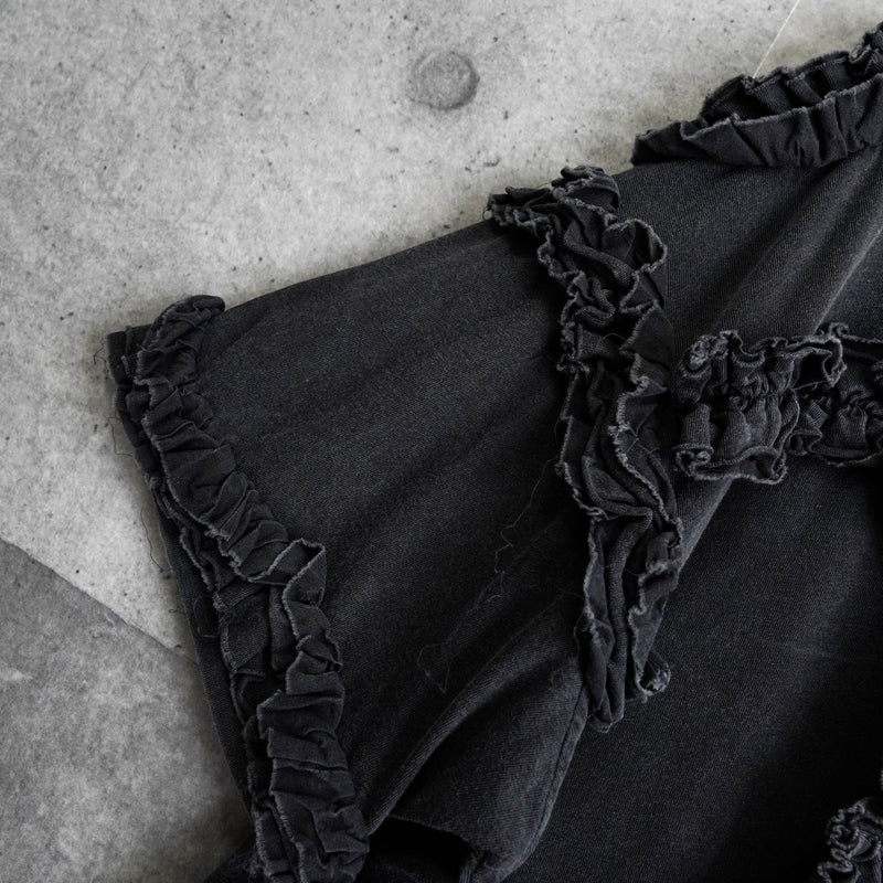 ドリス ヴァン ノッテン フリル 半袖トップス Tシャツ ダークグレー レディース - NEWSED