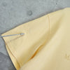 Maison Kitsune logo embroidered T-shirt in pastel yellow