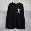 ステューシー プリント ロンT ブラック メンズ