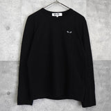 プレイ コムデギャルソン ハートロゴ ロンT ブラック - NEWSED