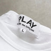 プレイ コムデギャルソン ハートロゴ Tシャツ ホワイト