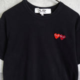 プレイ コムデギャルソン ハートロゴ Tシャツ ブラック - NEWSED