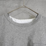 サカイ ドッキング プリーツ ブラウス Tシャツ 半袖トップス グレー / アイボリー レディース - NEWSED