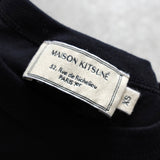 メゾン キツネ カレッジロゴ Tシャツ ブラック - NEWSED