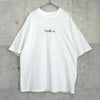 エムエムシックス メゾン マルジェラ ロゴプリント オーバーサイズ Tシャツ ホワイト