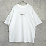 エムエムシックス メゾン マルジェラ ロゴプリント オーバーサイズ Tシャツ ホワイト - NEWSED