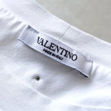 ヴァレンティノ スタッズ Tシャツ 裏地付き ホワイト - NEWSED