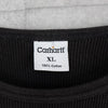 カーハート ワッフル ロンT ロゴ プリント ブラック