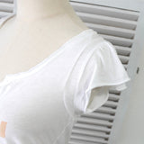 アルマーニ エクスチェンジ ロゴ ダメージ Tシャツ 半袖トップス ホワイト - NEWSED