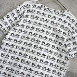 プレイ コムデギャルソン ハートロゴ 総柄 Tシャツ ホワイト - NEWSED