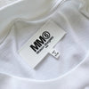 エムエムシックス メゾン マルジェラ ロゴ オーバーサイズ Tシャツ ホワイト