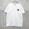 プレイ コムデギャルソン ハートロゴ Tシャツ ホワイト レディース