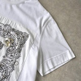 ジバンシィ ビジュー チェーン 装飾 バンダナ Tシャツ ホワイト - NEWSED