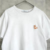 メゾンキツネ フォックスロゴ Tシャツ ホワイト