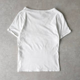 アニエスべー ロゴ Tシャツ レディース ホワイト - NEWSED