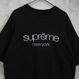 シュプリーム ロゴ Tシャツ ブラック - NEWSED
