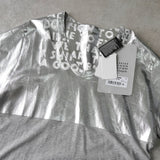 メゾン マルジェラ エイズ Tシャツ メタリックシルバー / グレー タグ付き未使用品 - NEWSED