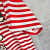 Gucci Print Striped T-Shirt in Red/White