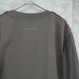 エムエムシックス メゾン マルジェラ カレンダーロゴ フェイクレイヤード Tシャツ カーキグレー レディース - NEWSED