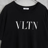 Valentino 黑色徽标 T 恤