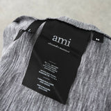 アミパリ アミ パリス ロゴ リンガーTシャツ グレー / レッド - NEWSED