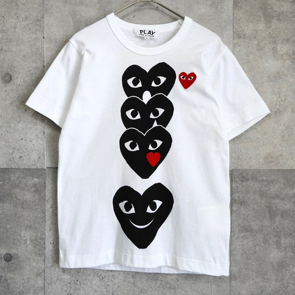 【希少デザイン】プレイコムデギャルソン Tシャツ 3連ハート ロゴプリント XL 楽天市場】COMME des GARCONS コムデギャルソン Play Logo T