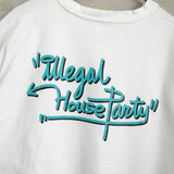 マハグリッド プリント Tシャツ ホワイト - NEWSED