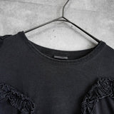 ドリス ヴァン ノッテン フリル 半袖トップス Tシャツ ダークグレー レディース - NEWSED