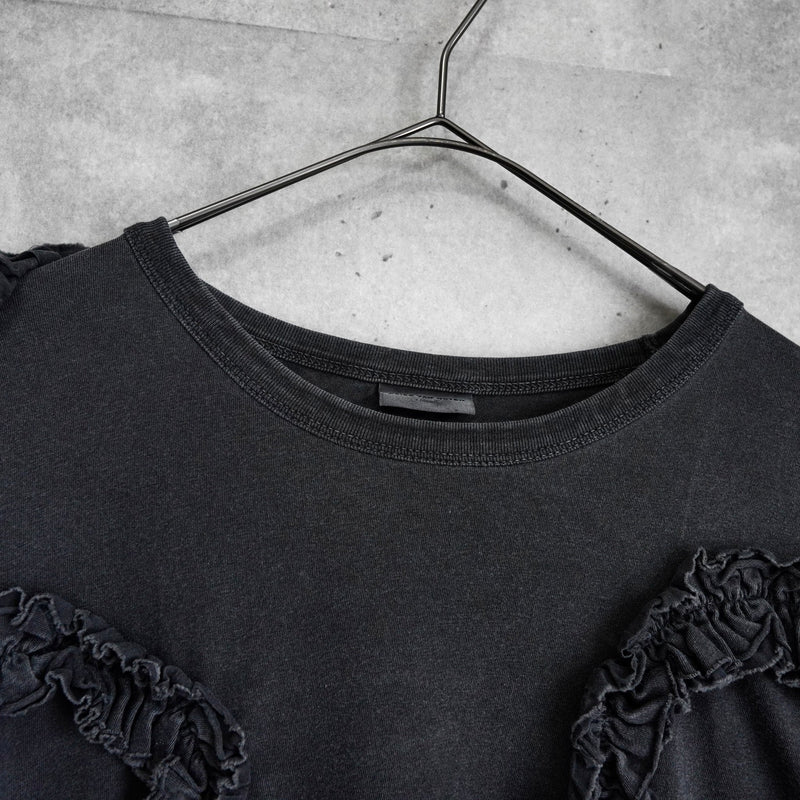 ドリス ヴァン ノッテン フリル 半袖トップス Tシャツ ダークグレー レディース - NEWSED