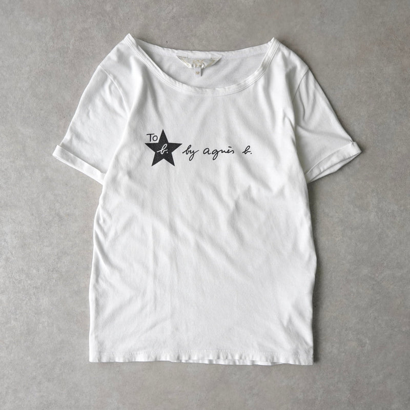 アニエスべー ロゴ Tシャツ レディース ホワイト - NEWSED