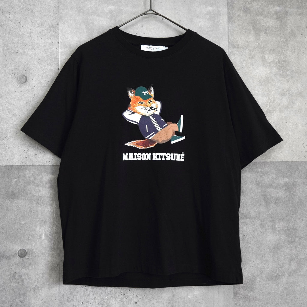 メゾン キツネ チラックスフォックス Tシャツ ブラック