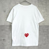 PLAY Comme des Garçons x Nike Heart Logo Swoosh Logo T-Shirt White