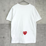 プレイ コムデギャルソン × ナイキ ハートロゴ スウッシュロゴ Tシャツ ホワイト - NEWSED