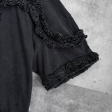 ドリス ヴァン ノッテン フリル 半袖トップス Tシャツ ダークグレー レディース - NEWSED