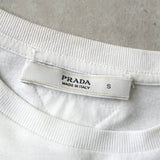 プラダ トライアングルロゴ Tシャツ ホワイト - NEWSED
