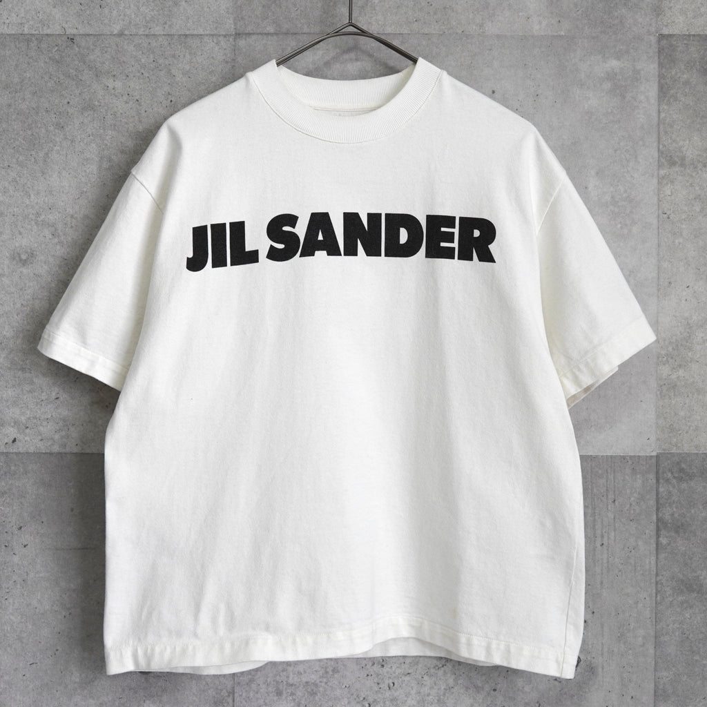 Jil Sander 徽标 T 恤白色