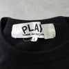 プレイ コムデギャルソン ハートロゴ Tシャツ ブラック